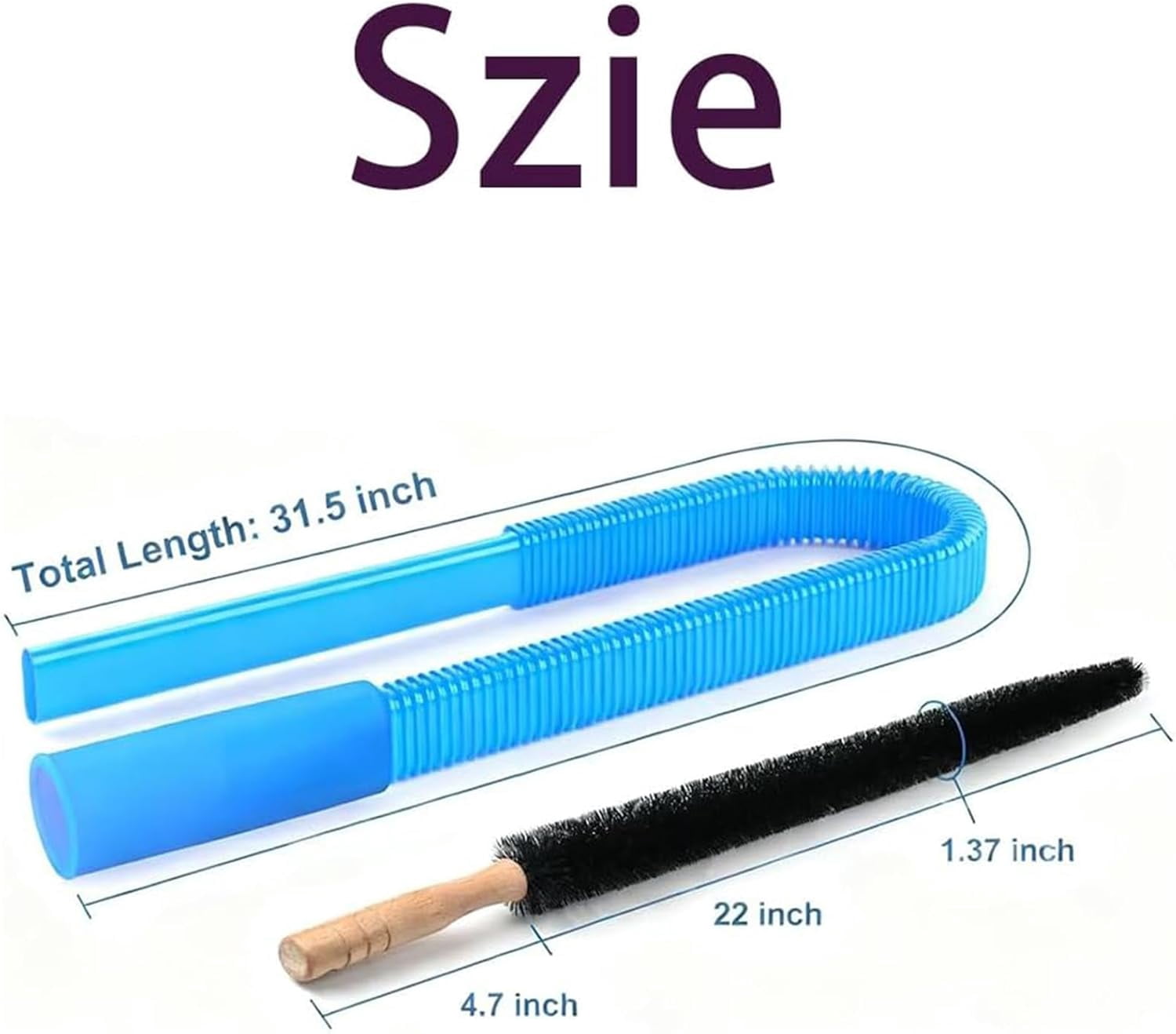 Universal Dryer Lint Vacuum Attachment, Dryer Vent Cleaning Hose, Dryer Vent Cleaner Kit Vacuum Attachment, Quickly Lint Remover, for All Vacuum Cleaner