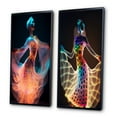 thumbnail image 3 of Designart "Dancer in Translucent Light I" Woman Fashion Photography Framed Wall Art Set Of 2 - Glam Multicolor Frame Gallery Set For Office Decor, 3 of 6