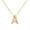 Gold Letter A, variant on Initial Bubble Necklaces for Women A-Z Letter Name Gold Plated Stainless Steel Chunky Pendant Personalized Statement Delicate Alphabet Charm Elegant Dainty Jewelry Gold Letter I