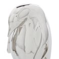 thumbnail image 4 of DecMode Porcelain Abstract Glam Sculpture, Silver, 3 - Pieces, 4 of 10