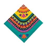 Fun Express Fiesta Bright Striped Luncheon Napkins - 16 Pc.