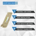 thumbnail image 3 of ECCPP 83280-SNA-A01ZB Tan Beige Sun Visor Left Driver Side fit for 2006-2010 For Honda Civic Automobile Windshield Visor without Sunroof, 3 of 7