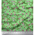 thumbnail image 1 of Soimoi Polyester Crepe Fabric Leaves & Floral Artistic Printed Craft Fabric by The Yard 52 Inch Wide, 1 of 3