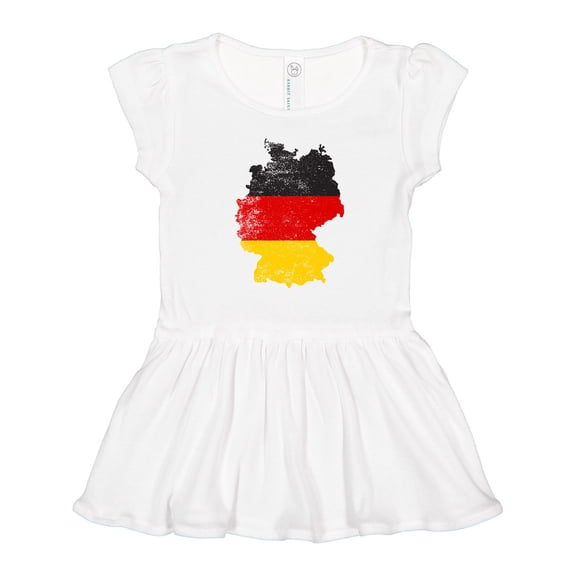Inktastic German Map Flag Girls Toddler Dress