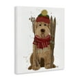 thumbnail image 4 of Stupell Industries Dog with Winter Skis Animals & Insects Painting Gallery Wrapped Canvas Art Prints Wall Art, 24 x 30, 4 of 8