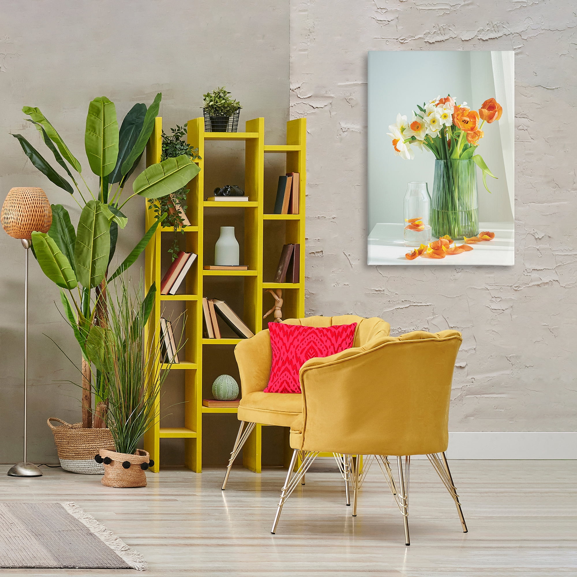 Stupell Industries Daffodil Still Life Botanical & Floral Photography Gallery Wrapped Canvas Art Print Wall Art, 24 x 36