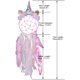 thumbnail image 5 of Atrapasueños infantil de unicornio con plumas para dormitorio de niña (rosa), 5 of 5