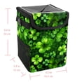 thumbnail image 5 of Saint Patrick's Day Foldable Car Garbage Can with Lid Leak-Proof Mini Trash Can Hanging Storage Bag - Car Trash Bin, 5 of 6