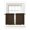 Brown, variant on Black Brown Buffalo Plaid Tier Curtains 36 Inch Length,Sheer Curtains for Bedroom Living Room Window Geometric Classic Checkered Short Kitchen Curtains Drapes for Small Half Window 27.5"x36" 2 Panels