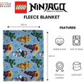 thumbnail image 4 of Officially Licensed Lego Ninjago Fleece Blanket | Super Soft Warm True Design, 4 of 7