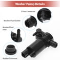 thumbnail image 5 of Unique Bargains Windshield Washer Pump W/ Grommet Windshield Washer Fluid Pump Fit for Ford Explorer No.8A6117K624AA, 5 of 6