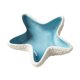 thumbnail image 3 of Bandeja de cerámica artesanal con forma de estrella de mar para guardar joyas, aretes y collares. Azul, 3 of 9