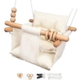 thumbnail image 1 of Tislly - Asiento columpio para bebé con cinturón de seguridad para interiores, columpios de lona par multicolor, 1 of 6