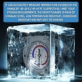 thumbnail image 4 of 1 Pcs Vapor Capillary Refrigeration Thermometer,2 Inch Dial, 48 Inch Capillary Length,Accuracy 2%, 4 of 5