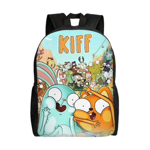 Kiff Backpack Fashion Casual Unisex Laptop Computer Daily Bookbag Cartoon School Hiking Work Business Travel Daypacks