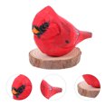 thumbnail image 2 of MRLESS Wooden Bird Sculpture Hand Painted Sparrow Figurine Small Bird Statue Wood Bird Ornament for Office Shelf Table Decors, 2 of 8
