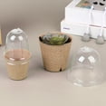 thumbnail image 3 of Honrane 10-Pack Biodegradable Nursery Pots with Ventilation Holes and See-Through Dome Lid-Ideal for Flower Germination and Seedlings,Eco-Friendly and Disposable Plant Nursery Pot for Home Gardening, 3 of 8