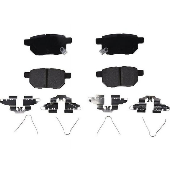 Rear Brake Pad Set - Compatible with 2010 - 2018 Toyota Prius 2011 2012 2013 2014 2015 2016 2017