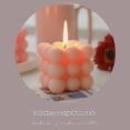 thumbnail image 2 of velas de burbujas, velas de cera de soja en forma de cubo, velas perfumadas decorativas, velas estéticas para decoración de dormitorio y baño, 2 of 5