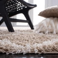 thumbnail image 3 of Hawthorne Collection Beige Shag Rug - 5'1" x 7'6", 3 of 5