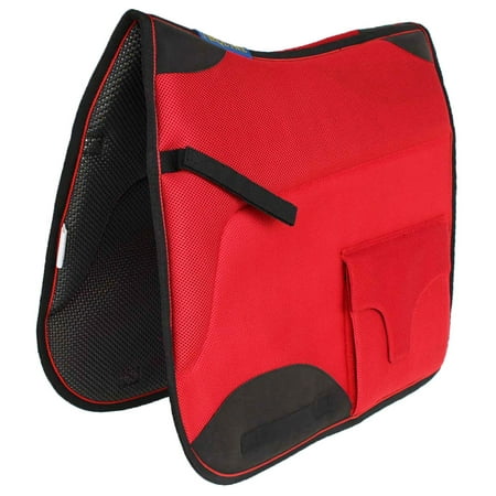 Neoprene Saddle Cover - Horse English Endurance Non-Slip Neoprene Dressage Saddle Pad 6401RD