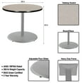 thumbnail image 3 of Hampden Furnishings Bennet Collection Steel Frame 36" Round Top, Round Base, 30" Height, Cafe Table Grey Frame/Grey Nebula Top, 3 of 5