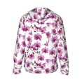 thumbnail image 3 of Balery Orchids Flowers Men's Women's UPF 50+ Sun Protection Lightweight Hoodie Performance Long Sleeve Shirt for Fishing Running-XX-Large, 3 of 9