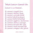 thumbnail image 2 of CafePress - What Cancer Cannot Do Poem Body Suit - Baby Light Bodysuit, Size Newborn - 24 Months, 2 of 4