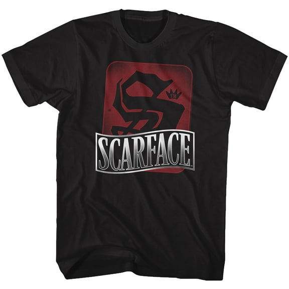 Scarface S Is For Scarface Black Adult T-Shirt