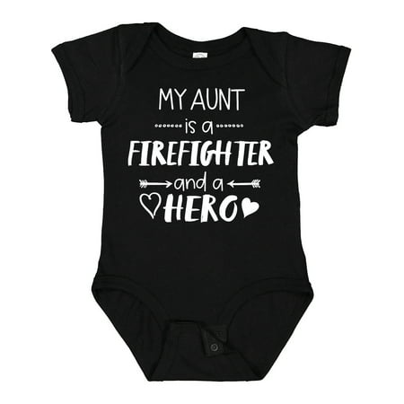 

Inktastic My Aunt is a Firefighter and a Hero Gift Baby Boy or Baby Girl Bodysuit