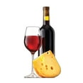 thumbnail image 1 of Advanced Graphics 2800 Découpe en Carton de Fromage et de Vin 75 x 38 Po, 1 of 1
