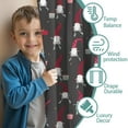 thumbnail image 3 of Blackout Kids Curtains,Dark Gray Christmas Gnome Pattern Childrens Insulated Curtains Set Of 2,Bedroom Essentials,Toddler Room Decor 42"x84", 3 of 5