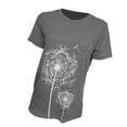 thumbnail image 3 of Becaristey T-shirts à Col Rond pour Femmes Manches Courtes Style Simple T-shirts Imprimé Floral Vêtements Accessoire de Mode Tenue Quotidienne Gris Foncé TG, 3 of 6