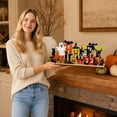 thumbnail image 4 of Halloween Decorations-Happy Halloween Sign Wooden for Home Letter Tabletop Decorations with Ghost Bat Skull Pumpkin Cutout Word Table Centerpiece for Home Tiered Tray Centerpiece Mantel Shelf, 4 of 8