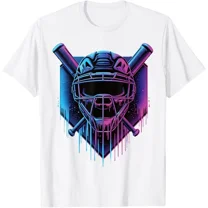 DOPASHIRT Baseball Catcher Mask Paint Dripping Baseball Fan T-Shirt Unisex S-5XL Hot Trending Shirt, Vintage Birthday Gift