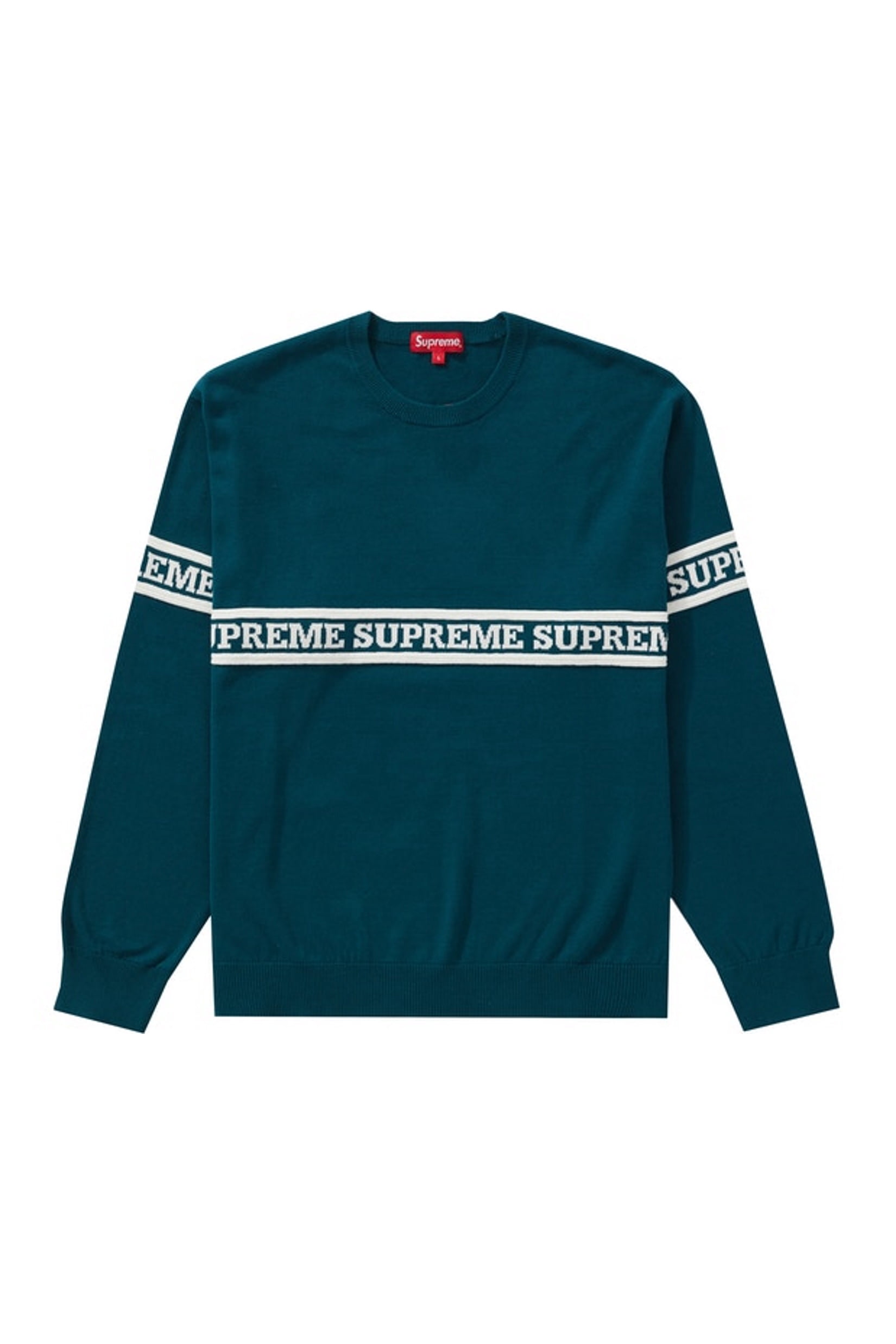 Supreme - Supreme Logo Stripe Knit Top 