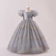 thumbnail image 3 of Vestidos de Navidad para niños, vestidos de princesa, mangas de lentejuelas brillantes, vestidos de malla, vestidos de fiesta de cumpleaños para niños, vestidos de manga corta con cuello redondo, vest, 3 of 8