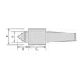thumbnail image 3 of HHIP 3900-5040 Medium Duty Live Center, 4 Morse Taper, 990 lb. Load Rate, 2500 Max RPM, 8.2 " OAL 8.20" OAL 4 Morse Taper, 3 of 3