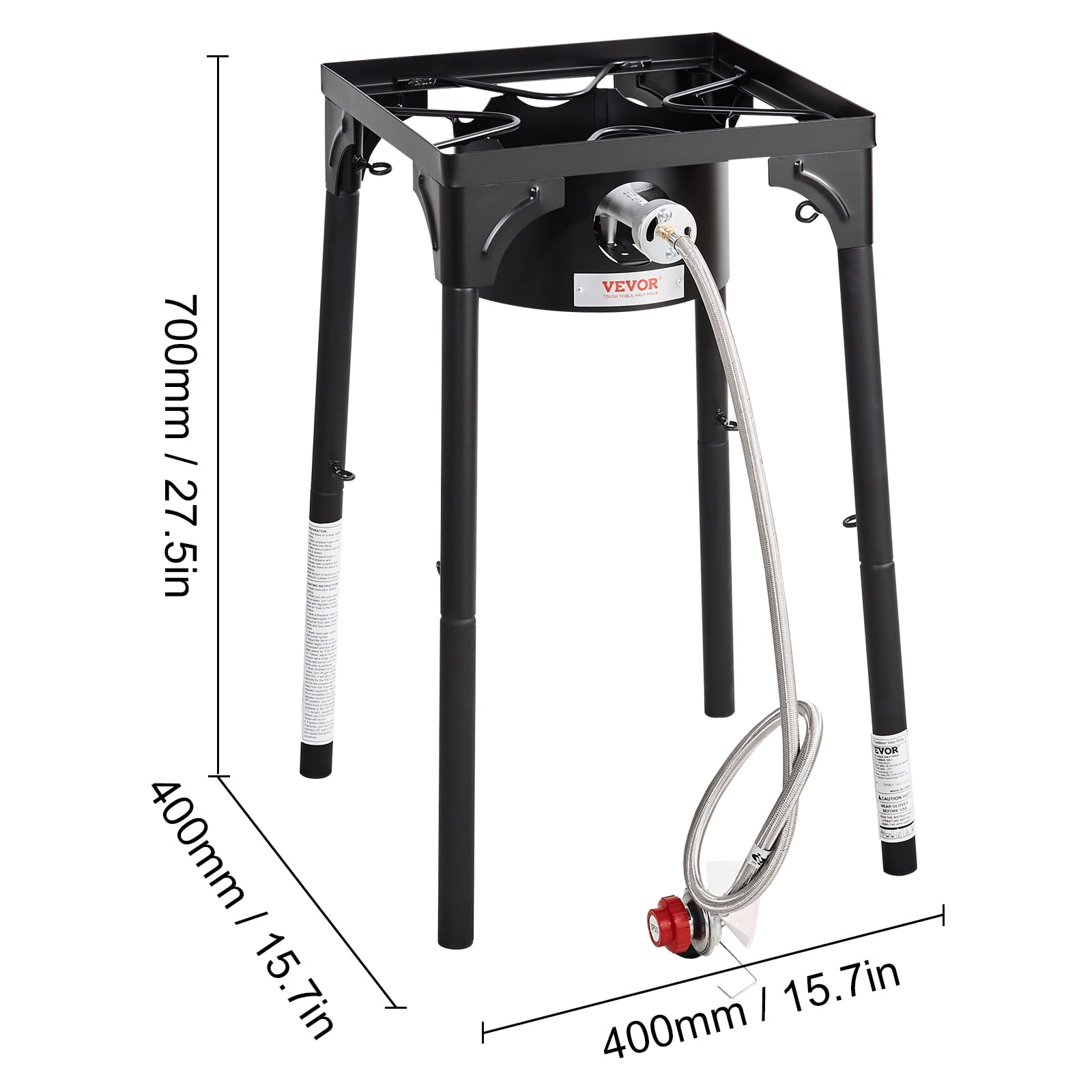 KFFKFF Portable Liquefied Petroleum Gas Camping Stove with Psi Regulator