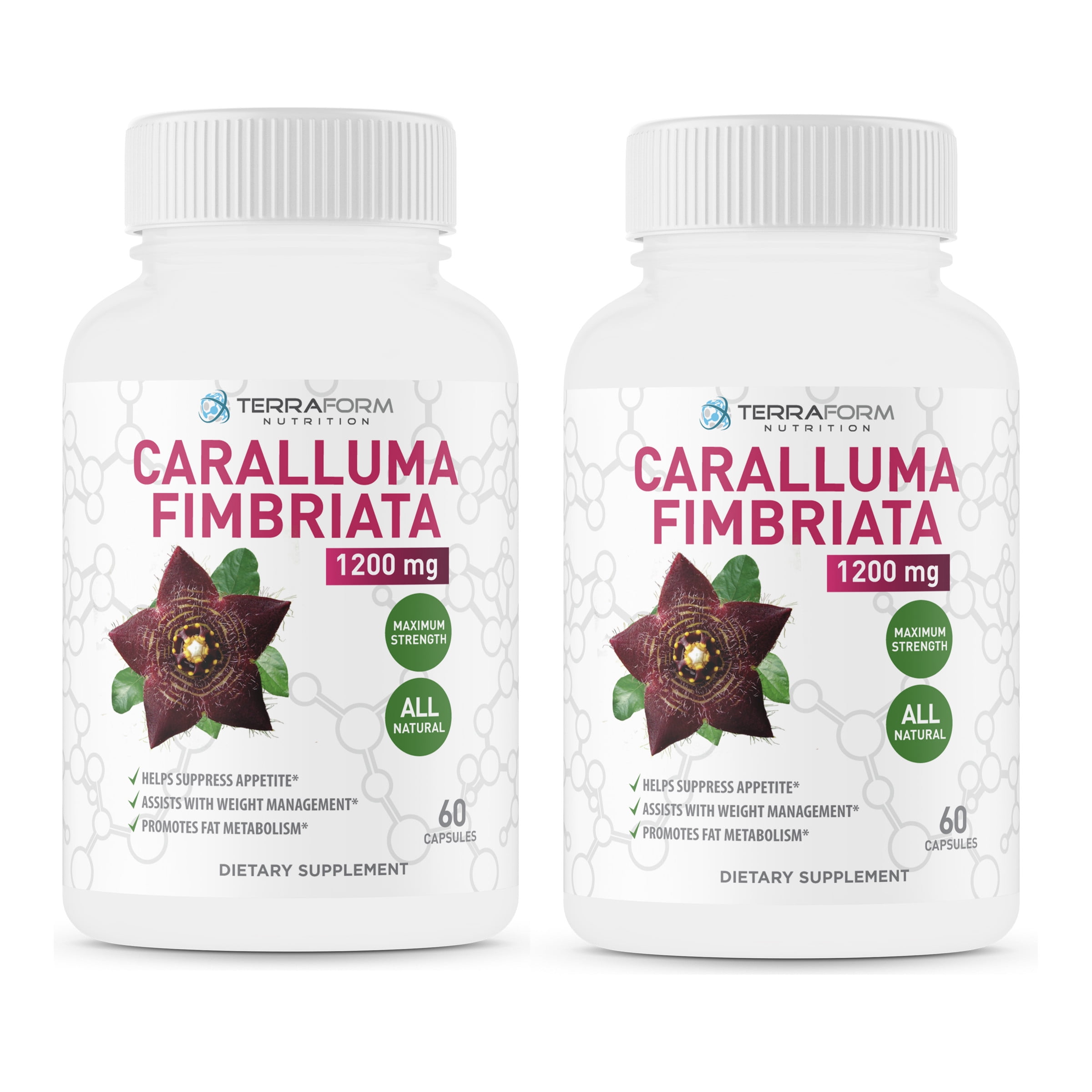 Caralluma Fimbriata 100 Pure Max Strength Weight Loss Supplement 1200mg 2 Pack Natural Appetite Suppressant For Women Men Metabolism Booster Made In Usa 2 Month Walmart Com Walmart Com