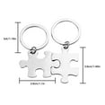 thumbnail image 3 of Parents Lovers Keyring Keys Holder Couples Stainless steel key chain Steel Keychain Holiday Anniversary Gift, Box package, 3 of 9