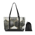 thumbnail image 7 of FORMRS Laptop Tote Bag for Women with 15.6" Computer Compartments Handbag, Gray Hexagons, 7 of 7