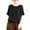 Black, variant on cfhntfmh Oversized Cotton Linen Tops for Women Trendy Casual Short Sleeve Shirts Round Neck Summer Loose Fit T-Shirt