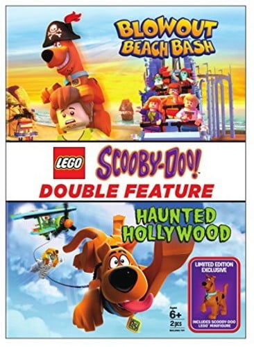 Lego Scooby-Doo! Double Feature: Haunted Hollywood / Blowout Beach Bash (DVD + Figurine) - Walmart.com - Walmart.com