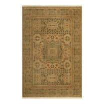 Unique Loom Palace Collection Area Rug - Taj (6' 1" x 9' Rectangle Light Green/Brown)