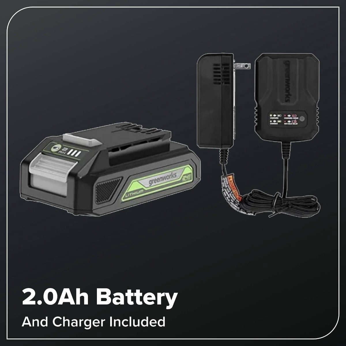 24V Cordless 5in Orbital Sander with 2Ah Battery and Charger