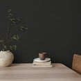 thumbnail image 6 of Tempaper Textured Horizontal Faux Grasscloth Black Peel and Stick Wallpaper, 20.5" x 16.5', 6 of 10