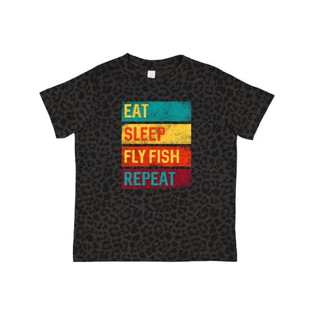 

Inktastic Fishing Eat Sleep Fly Fish Repeat Gift Toddler Boy or Toddler Girl T-Shirt