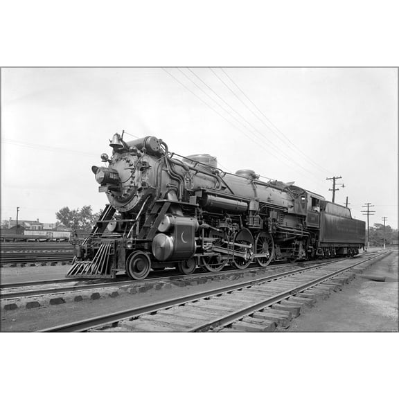 24"x36" Gallery Poster, southern railroad co Crescent steam Locomotive (Ps-4 class, 4-6-2)
