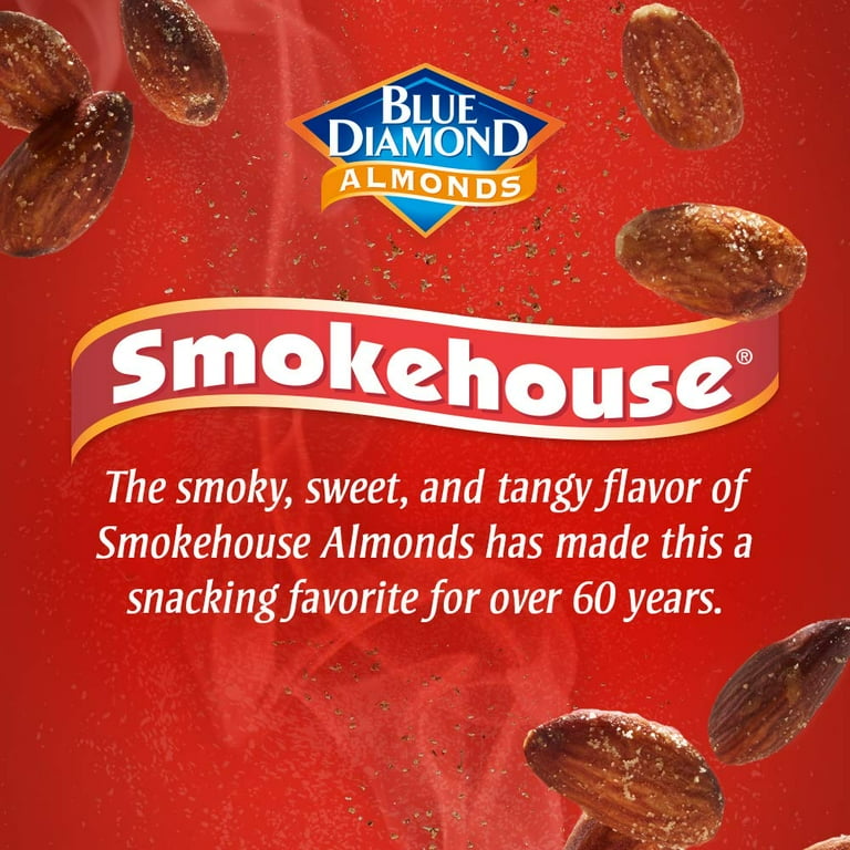 Blue Diamond Smokehouse Almonds, 6 oz, 12ct (Pack of 12) - Walmart.com